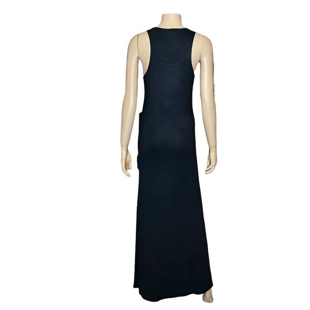 Kova & T Jessie Dress Black Maxi Tank Bodycon Racerback Stretch Size S (34) - Picture 7 of 12